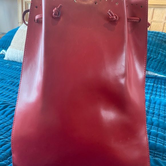 Furla red leather bag - Picture 3 of 6